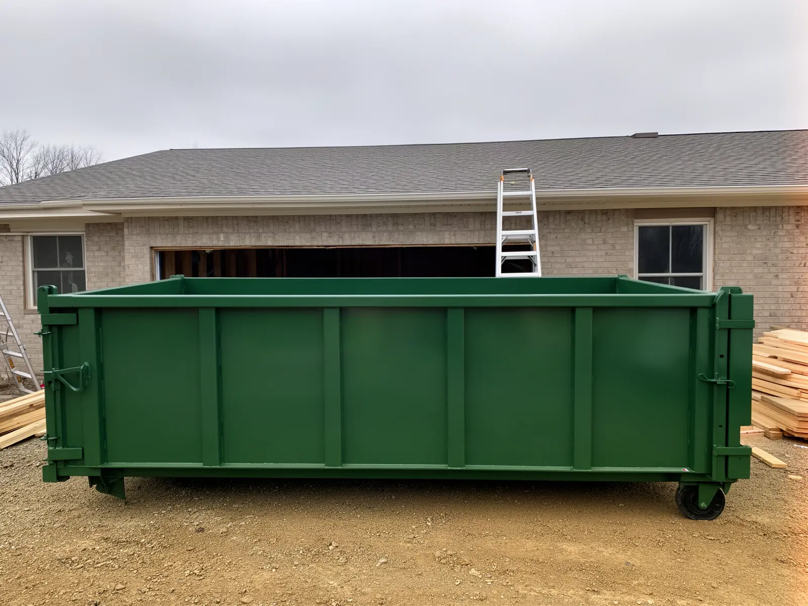 Roll-off dumpster from Old Bridge Dumpster Rental LLC in Evansville, IN